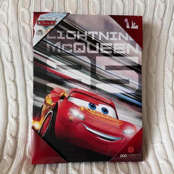 Disney Other - Disney Pixar Cars Canvas Wall Art Decor NEW Lightning McQueen Boy Room LMQ 95